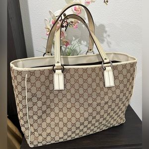 Gucci GG Canvas Large Tote Bag